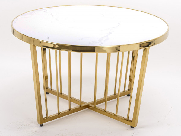 detail Zlatý konferenční stolek mramor GD DESIGN