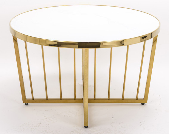 detail Zlatý konferenční stolek mramor GD DESIGN