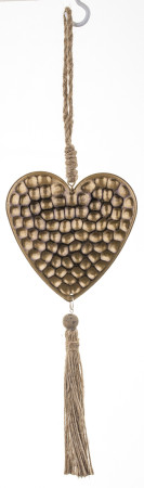 detail Kovová závěsná dekorace srdce GD DESIGN