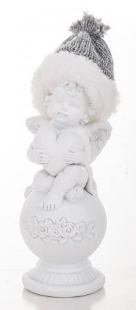 detail Figurka anděl s čepicí na kouli GD DESIGN