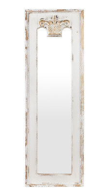Dřevěné zrcadlo s patinou