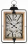 náhled Dřevěné hodiny s kovovým rámem GD DESIGN