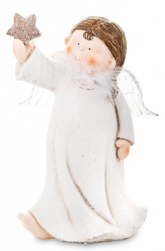 Figurka anděl holčička s led osvětlením