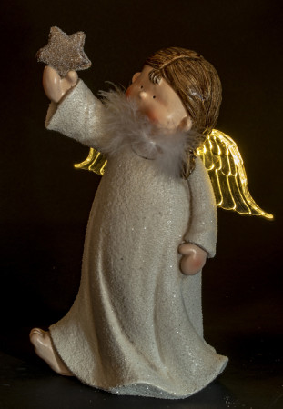 detail Figurka anděl LED GD DESIGN