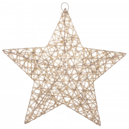 detail Vánoční dekorace hvězda s led osvětlením GD DESIGN