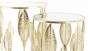 náhled Kovový stolek s dekorem listů zlatý 2 kusy GD DESIGN