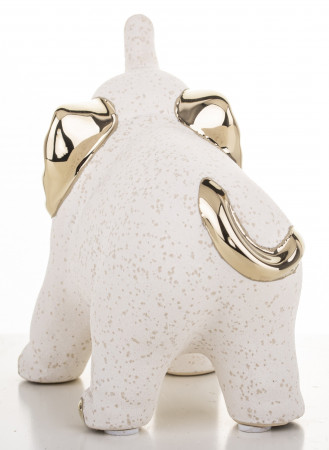 detail Keramický slon se zlatými detaily 12 cm GD DESIGN