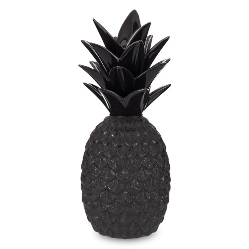 Keramická dekorace ananas černý