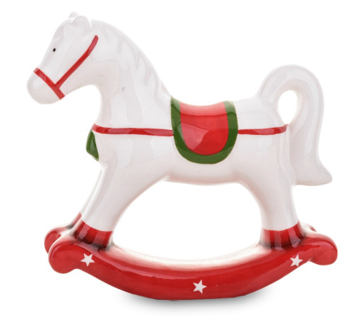 detail Vánoční keramická figurka kůň 14 cm GD DESIGN