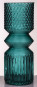 náhled Tyrkysová váza se strukturou 30 cm GD DESIGN