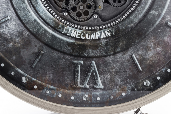 detail Nástěnné hodiny s patinou GD DESIGN