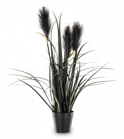 detail Umělá rostlina v černém květináči GD DESIGN