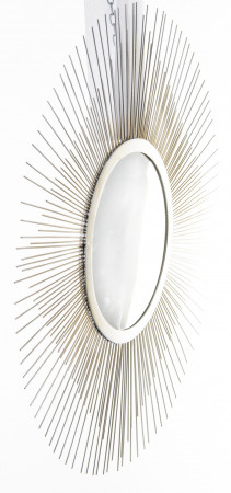 detail Kulaté zrcadlo se zlatými paprsky GD DESIGN