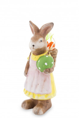 Figurka králík se zeleným vajíčkem 19 cm