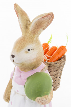 detail Figurka králík se zeleným vajíčkem GD DESIGN