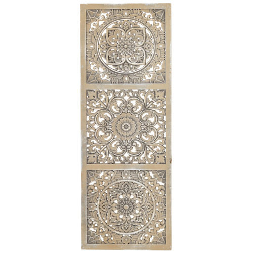 Dřevěná dekorace na zedˇ Mandala
