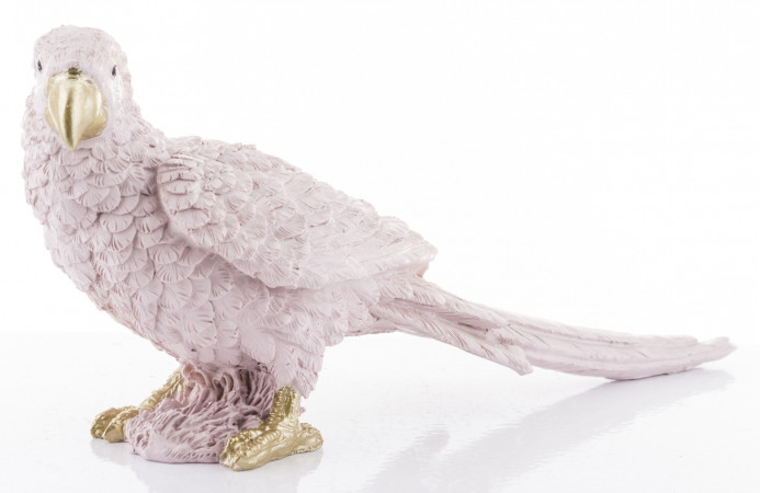 detail Figurka růžový papoušek 14 cm GD DESIGN