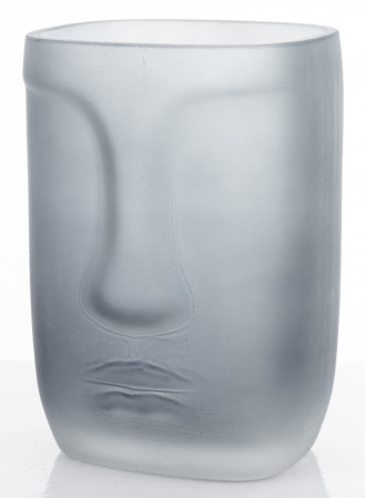detail Skleněná váza obličej 15 cm GD DESIGN