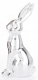 náhled Figurka sedící zajíc stříbrný GD DESIGN