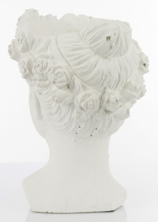 detail Kameninový obal na květináč hlava GD DESIGN