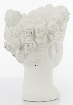 detail Kameninový obal na květináč hlava GD DESIGN