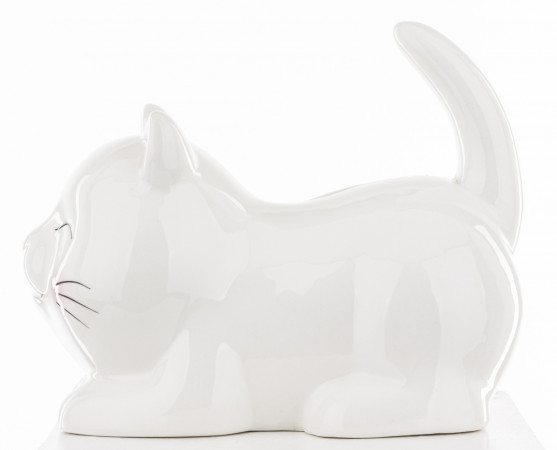 detail Pokladnička kočka bílá GD DESIGN
