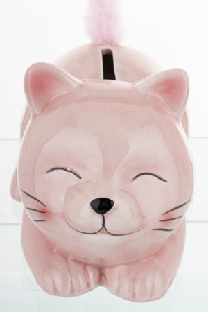 detail Pokladnička růžová kočka GD DESIGN
