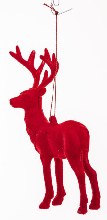 detail Vánoční dekorace jelen červený GD DESIGN