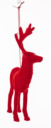 detail Vánoční dekorace jelen červený GD DESIGN