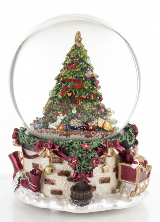 detail Vánoční dekorace s hrací skříňkou GD DESIGN