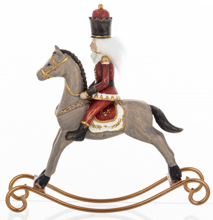 detail Figurka louskáček na houpacím koni GD DESIGN