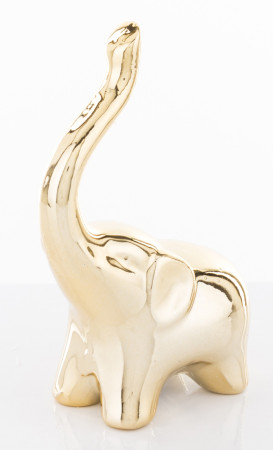 detail Zlatý slon s dlouhým chobotem GD DESIGN