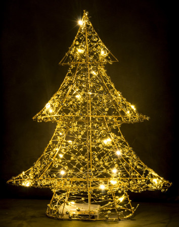 detail Dekorace vánoční stromek s LED osvětlením GD DESIGN