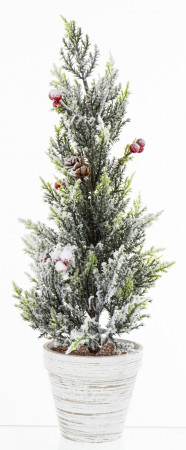 detail Vánoční dekorace stromek v květináči 43 cm GD DESIGN