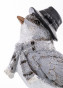 náhled Figurka ptáček s kloboukem GD DESIGN