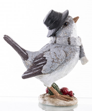 detail Figurka ptáček s kloboukem GD DESIGN