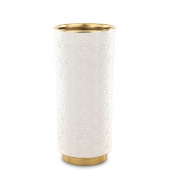 detail Keramická váza se zlatým detailem 25 cm GD DESIGN