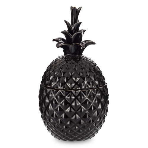 Dekorace keramický ananas černý