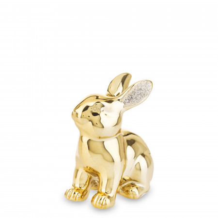 detail Dekorační figurka králík zlatý GD DESIGN