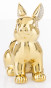 náhled Dekorační figurka králík zlatý GD DESIGN