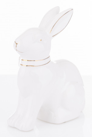 detail Dekorační figurka králík se zlatými detaily GD DESIGN