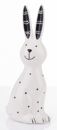 detail Dekorace figurka králík bílo-černý GD DESIGN