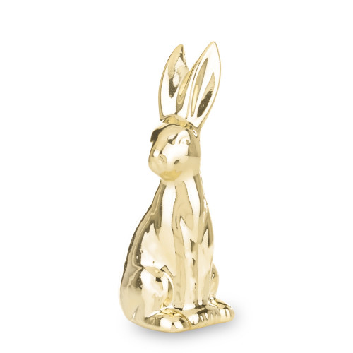 Dekorace králík zlatý porcelánový
