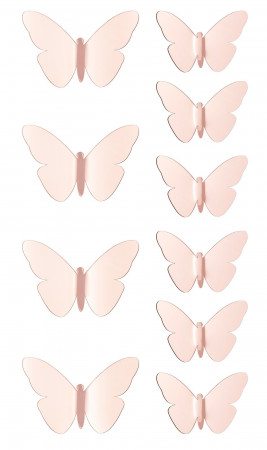 detail Dekorace motýl růžový GD DESIGN