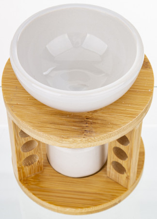 detail Aromalampa dřevěná s keramikou GD DESIGN