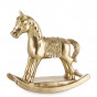 náhled Vánoční figurka houpací kůň zlatý GD DESIGN