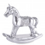 náhled Vánoční figurka houpací kůň stříbrný GD DESIGN