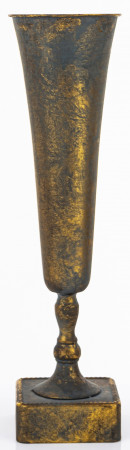 detail Kovová váza zlatá GD DESIGN