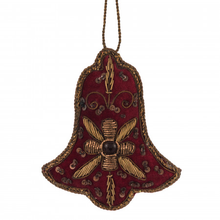 detail Textilní zdoba na zavěšení zvoneček GD DESIGN