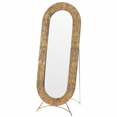 detail Zrcadlo stojací zlaté GD DESIGN